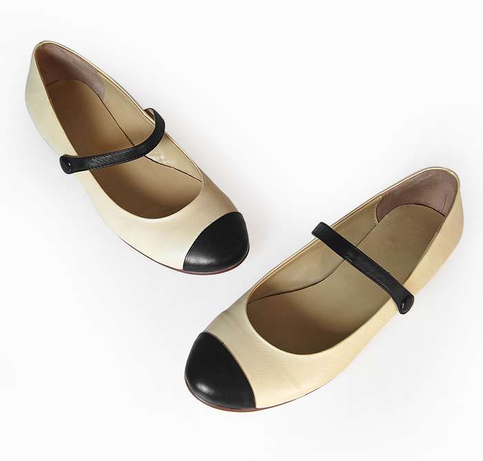 Replica Chanel Shoes 72202a apricot lambskin leather